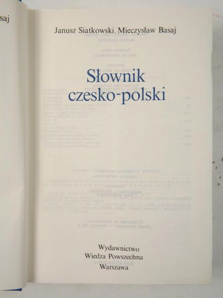 Słownik czesko-polski