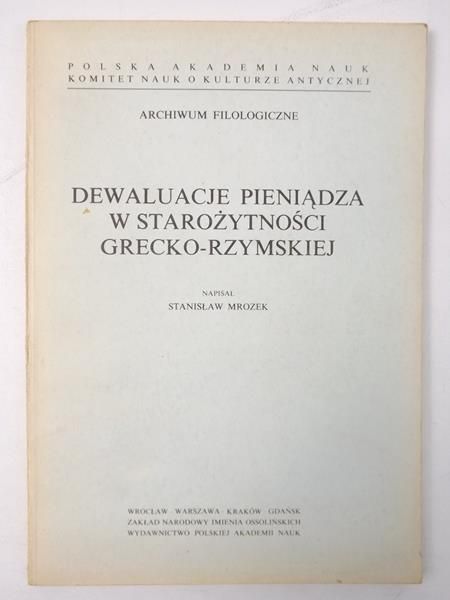 Dewaluacje pieniądza w starożytności grecko-rzymskiej