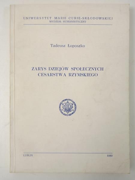 Zarys dziejów społecznych Cesarstwa Rzymskiego