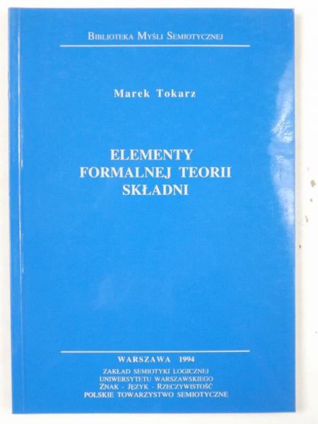 Elementy formalnej teorii składni