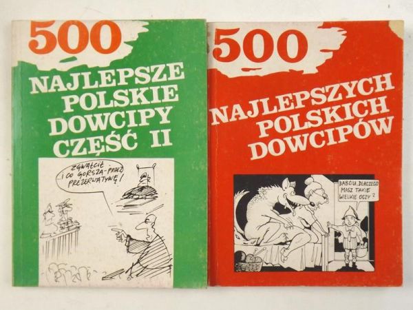 Blicharska Wanda,    - 500 najlepsze polskie dowcipy część II / 500 najlepszych polskich dowcipów, zestaw