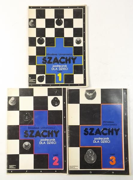 Szachy - podręcznik dla dzieci, części 1-3 - zestaw