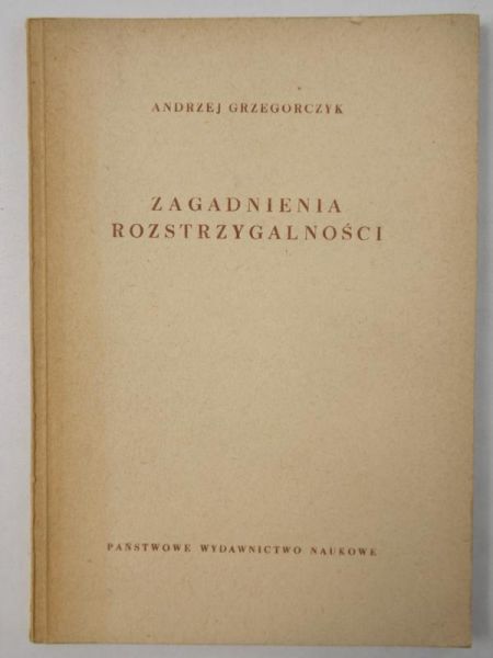Zagadnienia rozstrzygalności
