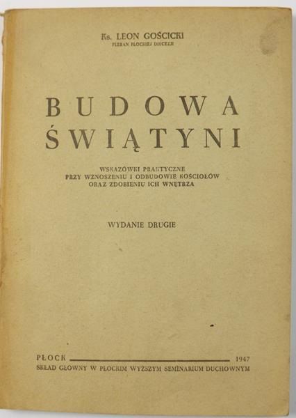Budowa świątyń, 1947 r.