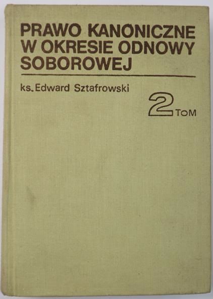 Prawo kanoniczne w okresie odnowy soborowej, Tom II