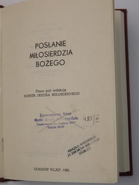 Posłanie Miłosierdzia Bożego