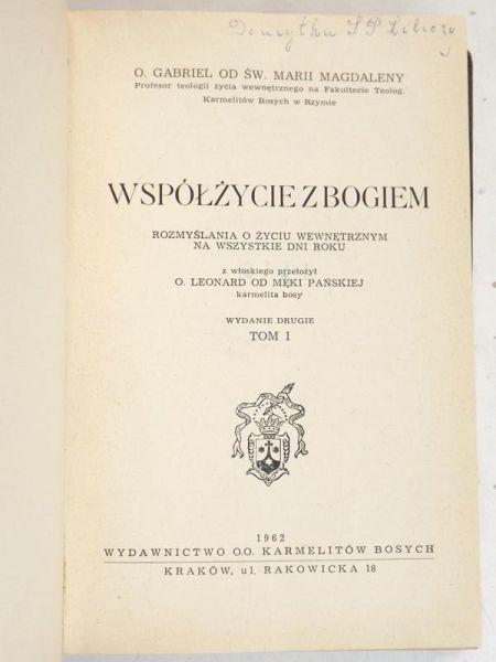 Współżycie z Bogiem, tom I