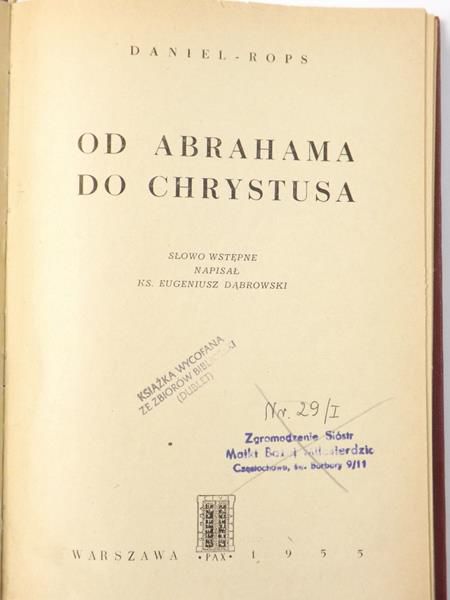 Rops Daniel - Od Abrahama do Chrystusa