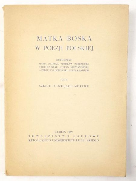 Jasńska Mara, Jastrzębsk   n. - Matka Boska w poezj polskej