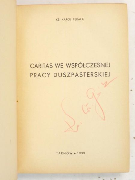 Caritas we współczesnej pracy duszpasterskiej, 1939 r.
