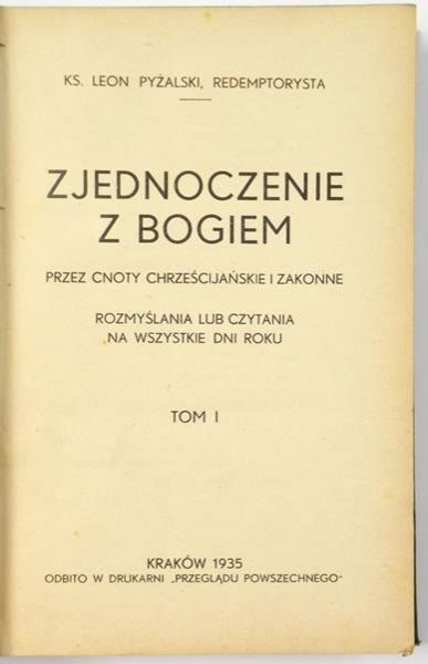 Zjednoczenie z Bogiem, 1935 r. , Tom I