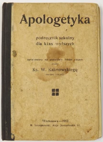Apologetyka, 1913 r.