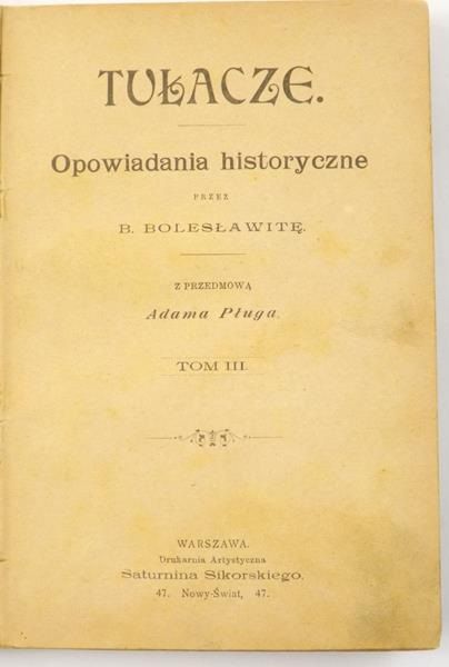 Tułacze, Tom III,  ok. 1868 r.