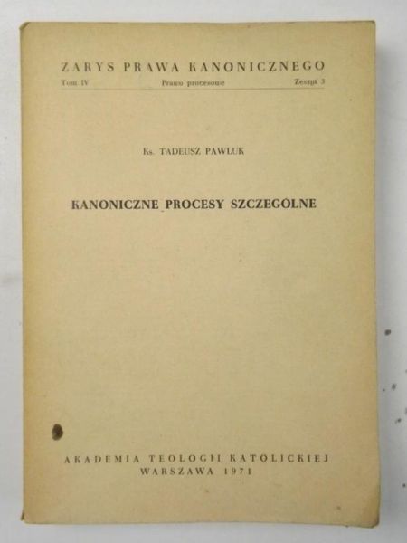 Kanoniczne procesy szczególne