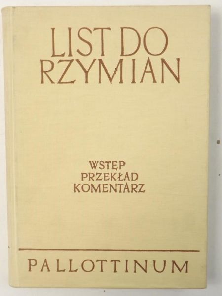 Listy do Rzymian, Tom VI, Cz.1