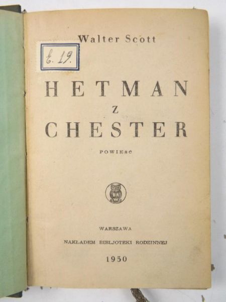 Hetman i Chester, 1930 r.