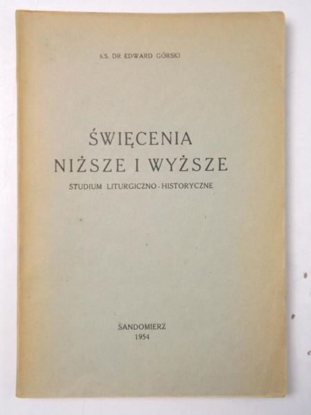 Święcenia niższe i wyższe