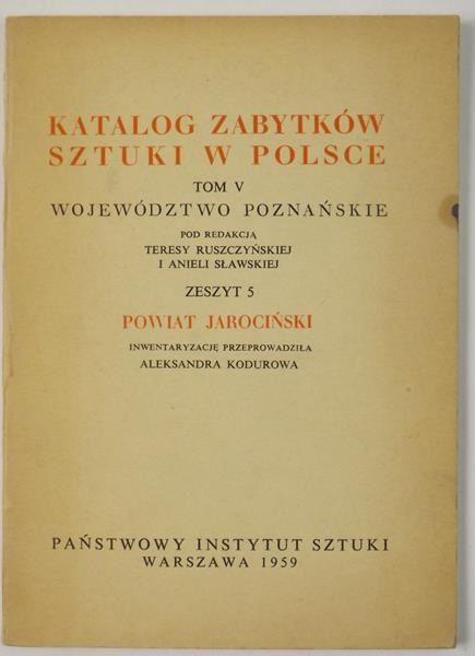 Ruszczyńska Teresa (red.) - Województwo Poznańskie, Tom V, Zeszyt 5