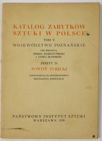 Ruszczyńska Teresa (red.) - Województwo poznańskie, tom V, zeszyt 26