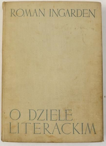 Ingarden Roman - O dziele literackim