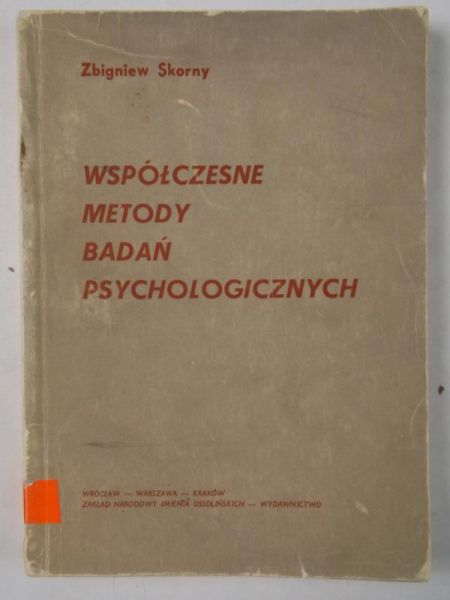 Współczesne metody badań psychologicznych