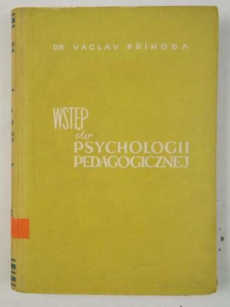 Wstęp do psychologii pedagogicznej
