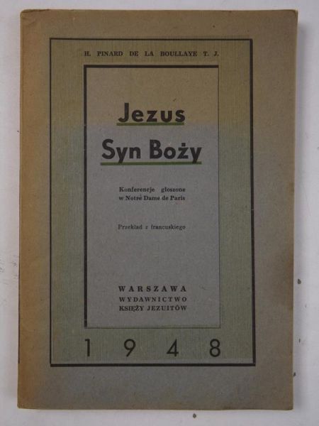 Boulye  - Jezus, Syn Boży, 1948