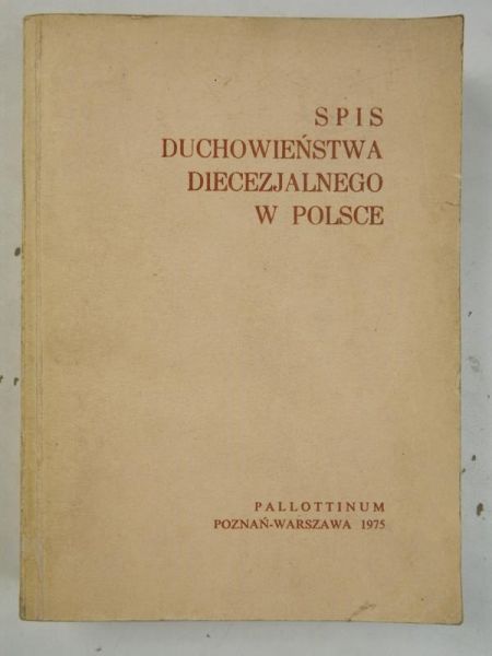 Spis duchowieństwa diecezjalnego w Polsce
