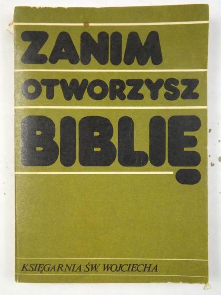Zanim otworzysz Biblię