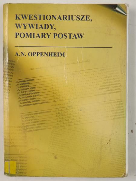 Kwestionariusze, wywiady, pomiary postaw