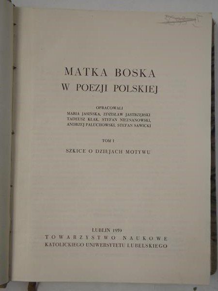 Matka Boska w poezji polskiej