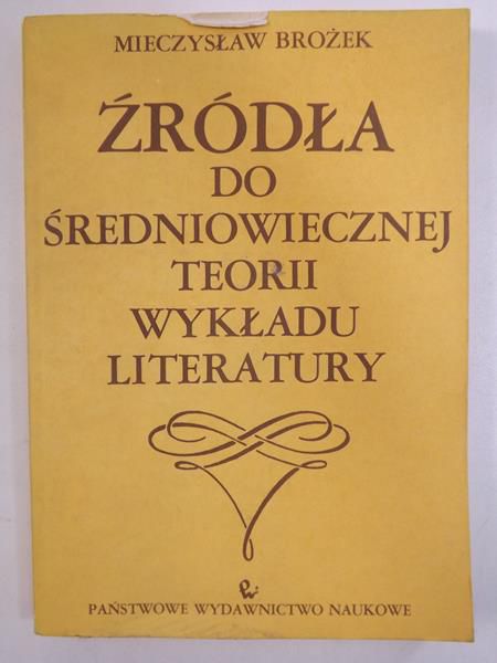 Źródła do średniowiecznej teorii wykładu literatury