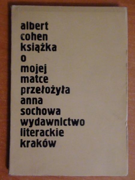 Książka o mojej matce