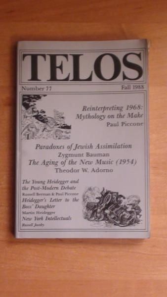 Telos: A Quarterly Journal of Critical Thought (77,1988)