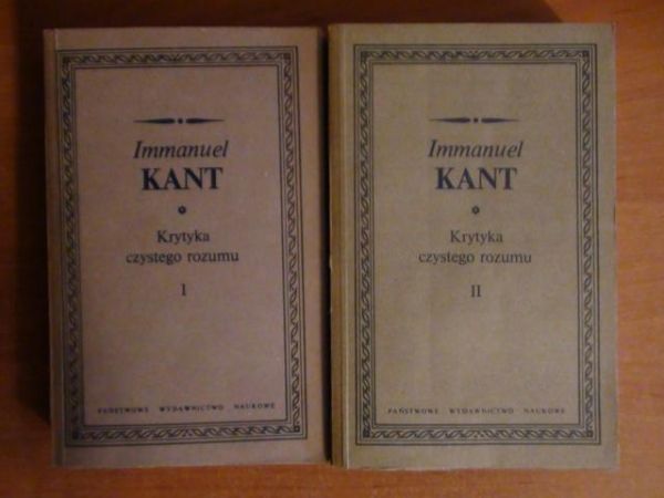 Krytyka czystego rozumu Tom I-II (komplet)