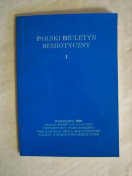 Polski biuletyn semiotyczny, Nr 1