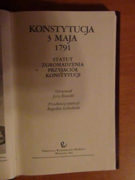 Konstytucja 3 Maja 1791