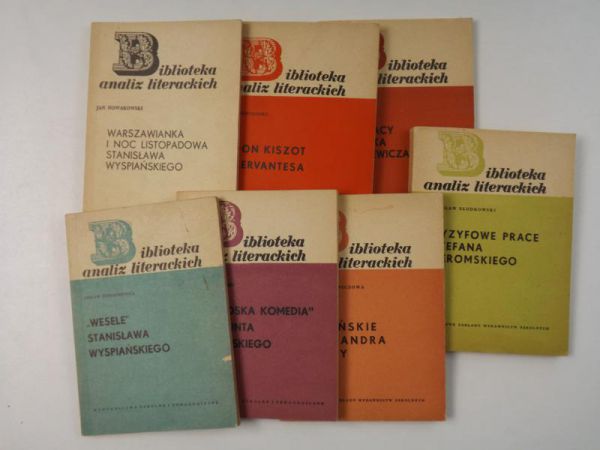 Słodkowski / Nowakowski / Habryn - Biblioteka analiz literackich, 7 książek