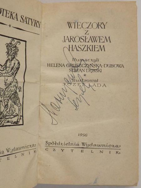 Wieczory z Jarosławem Haszkiem, Ilustrował Józef Łada