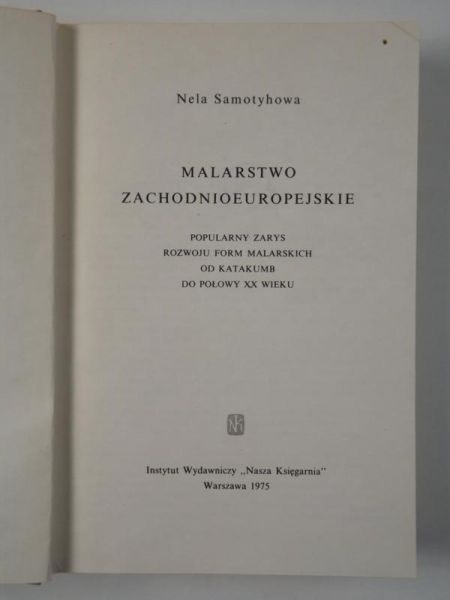 Samotyhowa Nela - Malarstwo zachodnioeuropejskie