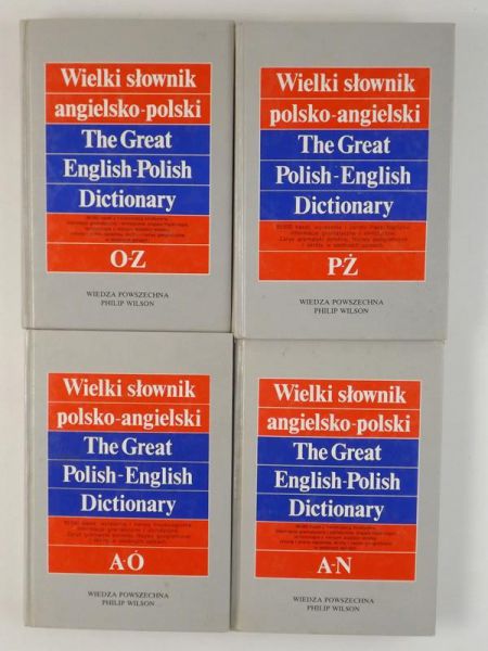 Wielki słownik polsko-angielski. The Great Polish-English Dictionary, Tom I - IV