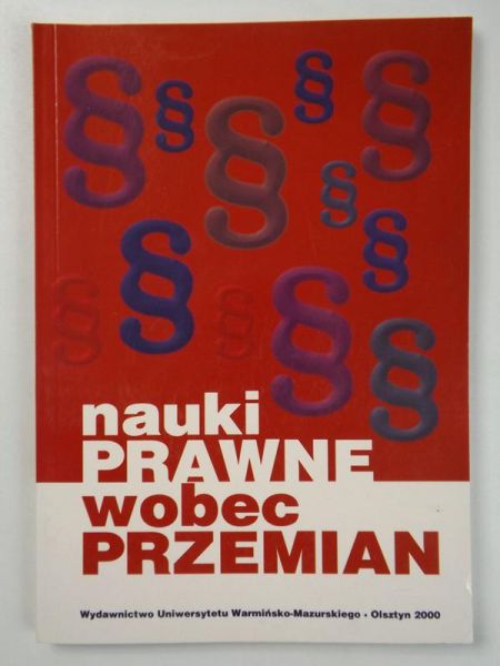 Nauki prawne wobec przemian