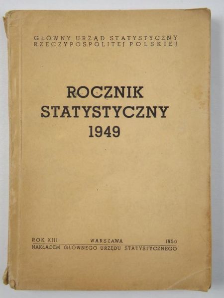 Rocznik statystyczny 1949, 1950 r.