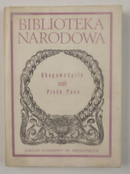 Sachse Joanna (przek.) - Bhagawadgita czyli Pieśń Pana, BN