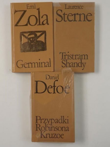 Germinal  Przypadki Robinsona Kruzoe  Tristram Shandy