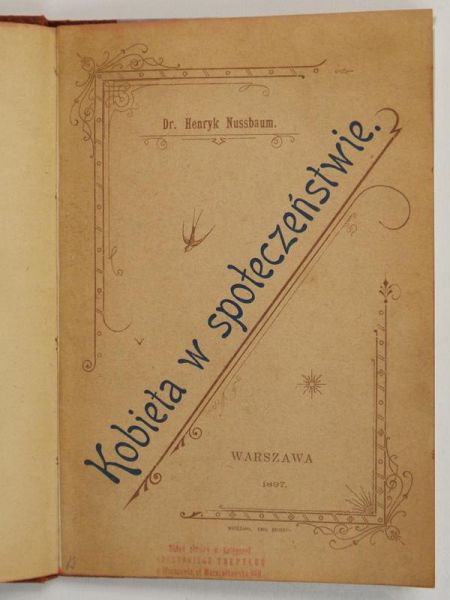Kobieta w społeczeństwie, 1897