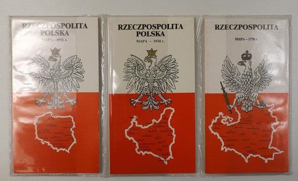 Rzeczpospolita Polska, Mapa: 1770 r. / 1934 r. / 1992 r.