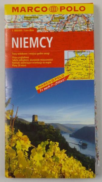 Niemcy, Mapa drogowa 1 : 800 000