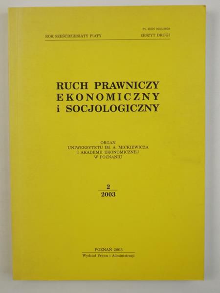 Ruch prawniczy ekonomiczny i socjologiczny