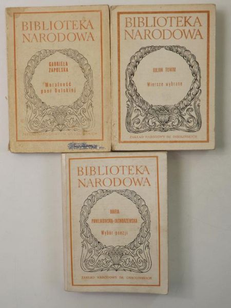 Wiersze wybrane  Moralność pani Dulskiej  Wybór poezji